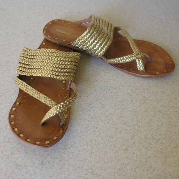 chinese laundry gold sandals